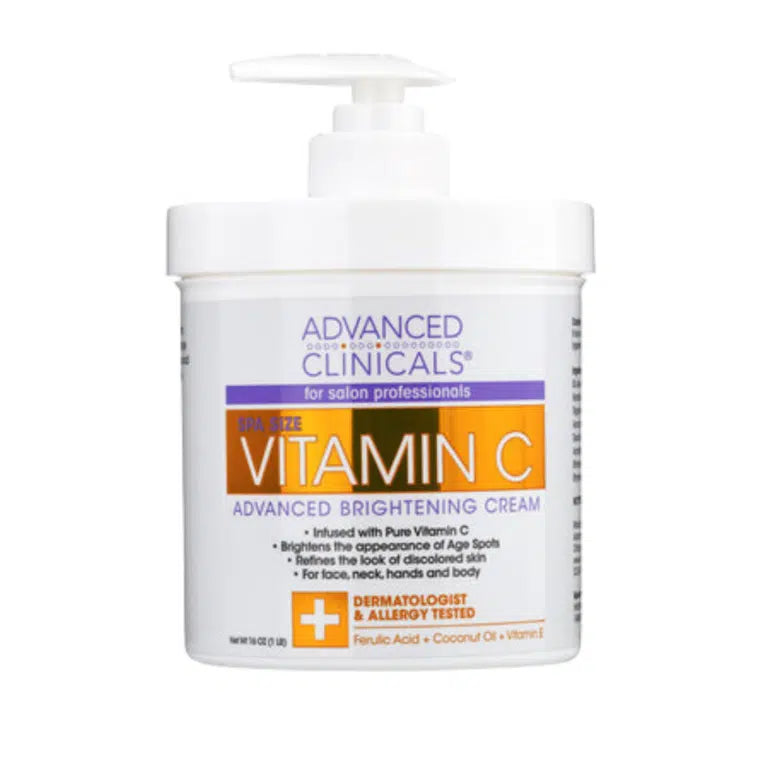 Advanced Clinicals Vitamin C advanced brightening Cream 16 0z/454 g