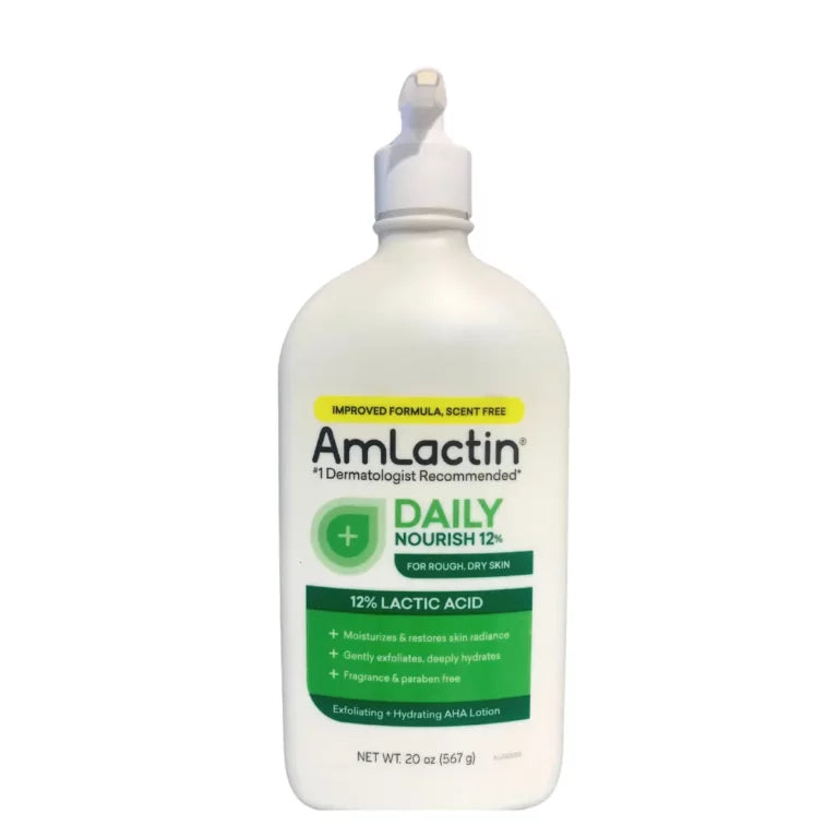 Amlactin Daily Nourish 12% lactic acid lotion 20 0z (567 g), Package may Vary