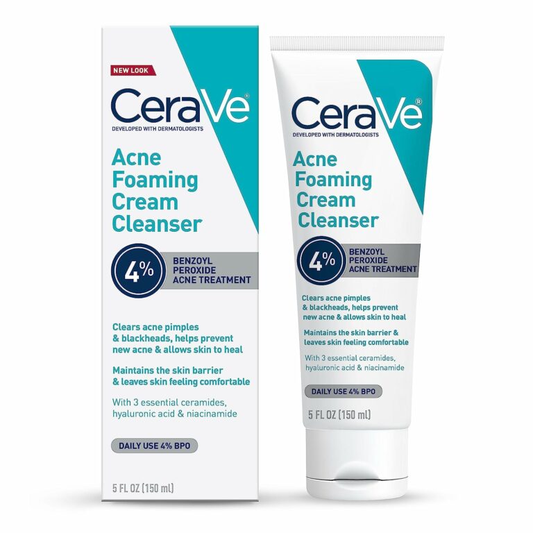 Cerave Acne Foaming Cream 4% Cleanser 5 FL OZ (150 mL)