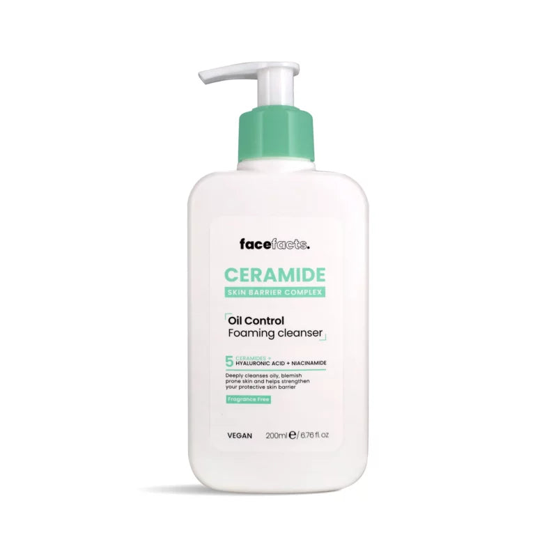 Facefacts Ceramide Oil Control Foaming Cleanser – 200ml