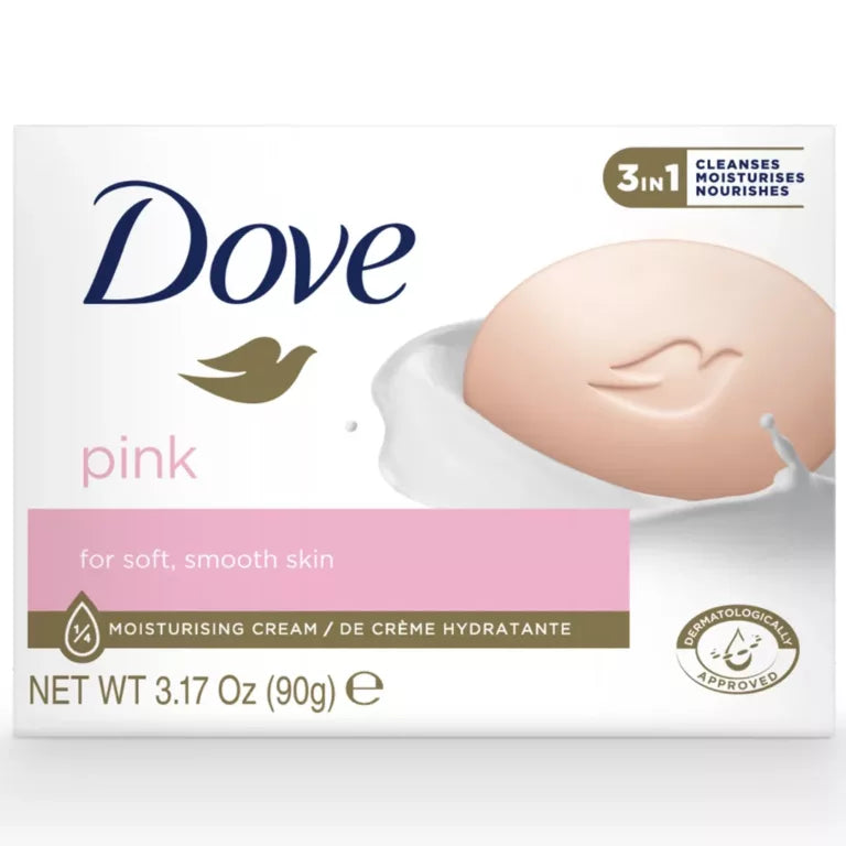 Dove Pink for Soft smooth Skin Single Bar 90g