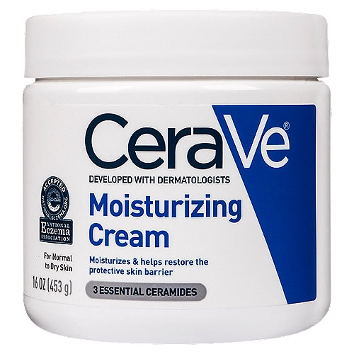Cerave moisturizing cream without press pump US 16 0Z (453g)